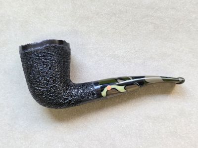 Rusticated natural top, commando stem