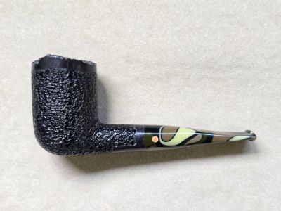 Rusticated natural top, commando stem